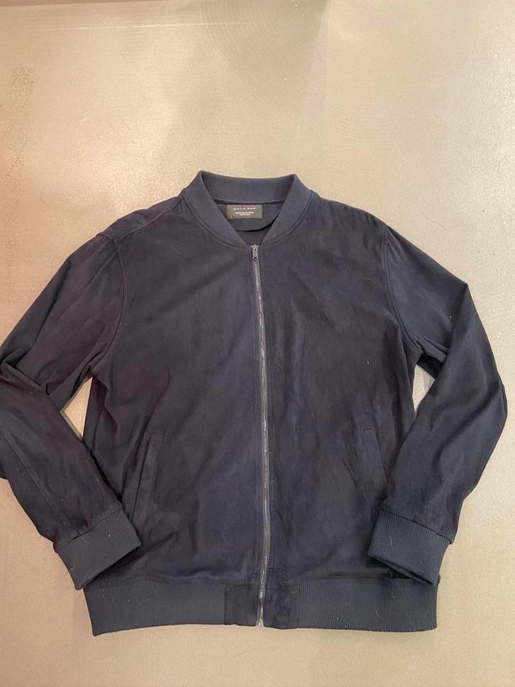 Zara man Bomber jacket maat XXL, Kleding | Heren, Jassen | Zomer, Zo goed als nieuw, Maat 56/58 (XL), Blauw, Ophalen of Verzenden