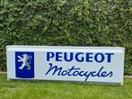 Werkende lichtreclame/ lichtbak Peugeot motocycles, Zo goed als nieuw, Ophalen