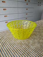 Alessi groengele fruit- /broodmand design Stefano Giovannoni, Kunststof, Schaal, Rond, Ophalen of Verzenden