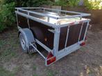 grote bagage aanhangwagen gegalvaniseerd L2m B1m 750kg coc, Ophalen, Gebruikt
