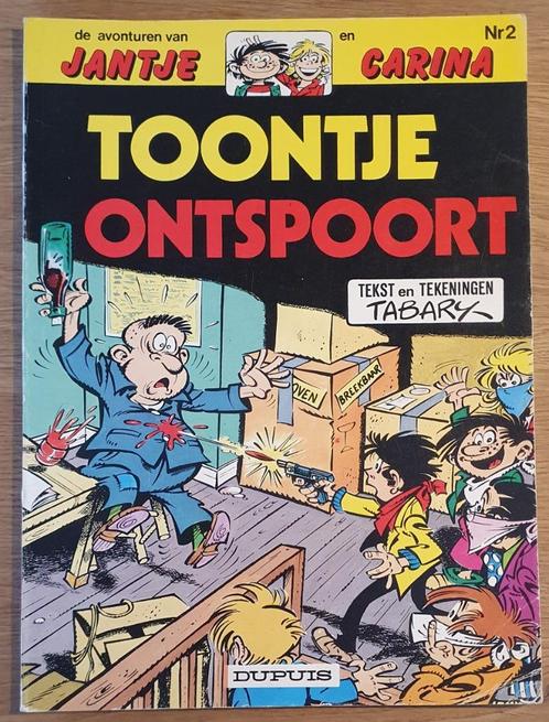 Jantje en Carina - Toontje ontspoort -2- 1e druk(1982) Strip, Boeken, Stripverhalen, Zo goed als nieuw, Eén stripboek, Ophalen of Verzenden