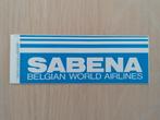 Sabena Sticker #007 Sabena - Belgian World Airlines, Nieuw, Ophalen of Verzenden