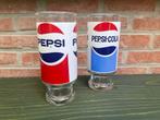 2 pepsi glazen jaren ‘80, Verzamelen, Glas en Drinkglazen, Frisdrankglas, Gebruikt, Ophalen