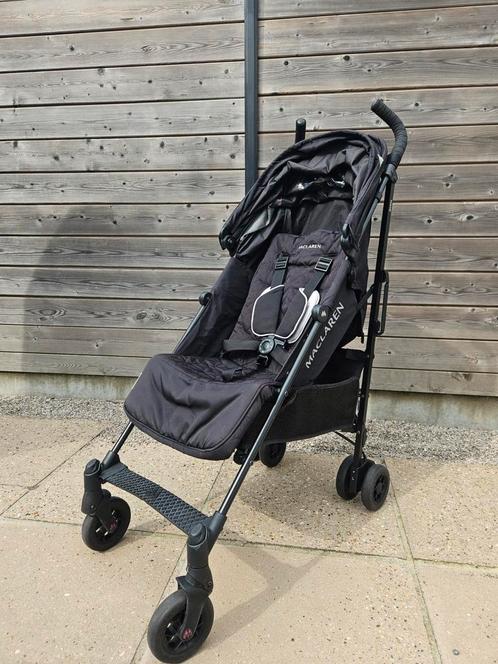 Maclaren Quest buggy zwart opplooibaar, Kinderen en Baby's, Buggy's, Zo goed als nieuw, Maclaren, Regenhoes, Ophalen