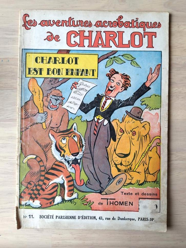 - "Les aventures acrobatiques de Charlot" N11, Antiquités & Art, Antiquités | Livres & Manuscrits, Enlèvement ou Envoi