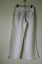 Witte linnen broek voor dames, Brax, Ophalen of Verzenden, Wit, Zo goed als nieuw