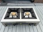 Professionele gasbrander 2 pits Roller Grill 12 kW inox, Ophalen, Gebruikt, Fornuis, Frituur en Grillen