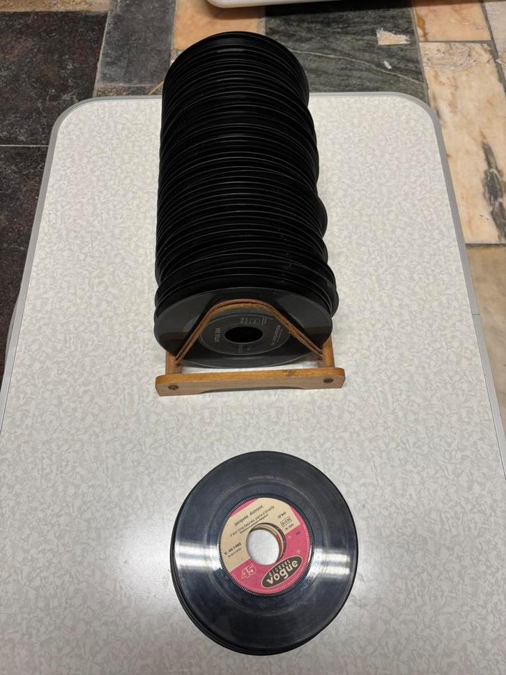 100 disques vinyles, Cd's en Dvd's, Vinyl Singles, Gebruikt, Ophalen