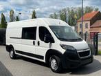 Peugeot boxer 2.0hdi dubbel cabine!! L3, Auto's, Bestelwagens en Lichte vracht, Airconditioning, Te koop, Diesel, Bedrijf