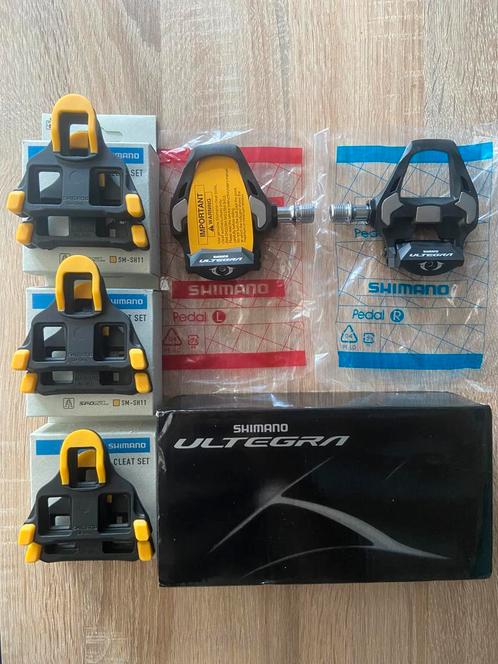 Shimano Ultegra pedalen + x3 schoenplaatjes, Fietsen en Brommers, Fietsonderdelen, Nieuw, Racefiets, Stuur, Verzenden