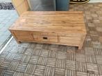 zware, oude, houten salontafel, Huis en Inrichting, Tafels | Salontafels, Ophalen, Gebruikt