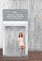 Rideaux frange argent backdrop fond photo booth, Enlèvement, Neuf