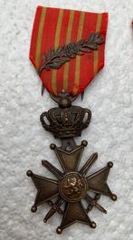 Medaille, Oorlogskruis 1914-1918, WOI met palm, (Ing 1915), Ophalen of Verzenden, Landmacht, Lintje, Medaille of Wings