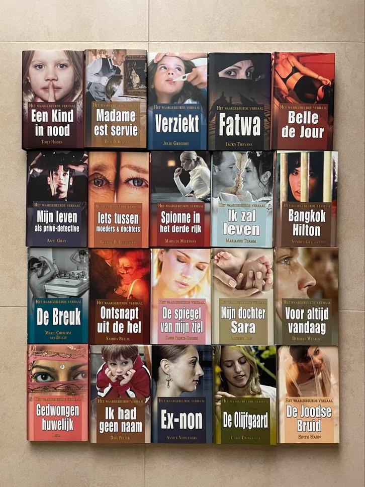 Boeken - waargebeurd - set 20, Livres, Romans, Neuf, Belgique, Enlèvement ou Envoi