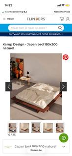 Karup Japans bed ONGEBRUIKT, Ophalen, Zo goed als nieuw, 200 cm, Matras