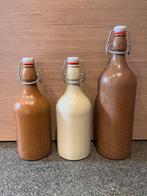 Stenen beugelkruiken van 0,75cl + 0,50cl + 0,50cl, Antiek en Kunst, Antiek | Keramiek en Aardewerk, Ophalen
