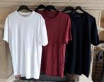 5 t-shirts hommes KM-Denim Project-Effen-XXL-Noir/blanc/bord, Comme neuf, Autres tailles, Envoi, Denim Project