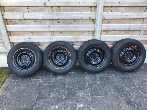 4 velgen 5x115 met banden en wieldeksels, Auto-onderdelen, Banden en Velgen, Banden en Velgen, 15 inch, 195 mm, Personenwagen
