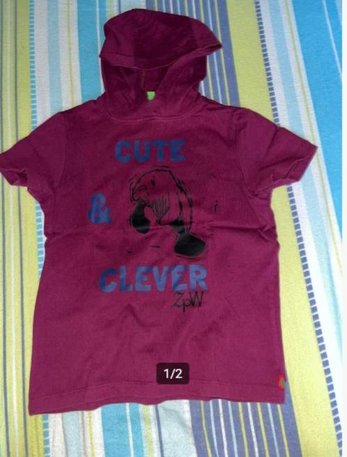 originele teeshirt met kap maat 122 - 7 jaar JBC ZulupaPUWA, Kinderen en Baby's, Kinderkleding | Maat 122, Zo goed als nieuw, Jongen of Meisje