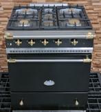 🔥 Poêle Lacanche de luxe 70 cm noir + FOUR À GAZ en laiton, Comme neuf, 4 zones de cuisson, Classe énergétique A ou plus économe