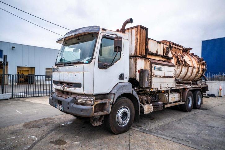 Renault KERAX 385 // CITERNE ASPIRATRICE (bj 2001), Auto's, Vrachtwagens, Bedrijf, Te koop, Airconditioning, Elektrische ramen