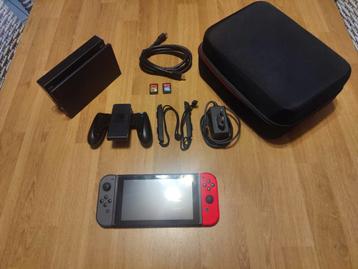 Nintendo Switch + 2 jeux, Enlèvement, Comme neuf