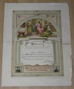 Document, Herinnering Heilige Vormsel, 39x30cm, uit 1903., Verzamelen, Ophalen of Verzenden, Gebruikt, Kaart of Prent, Christendom | Katholiek