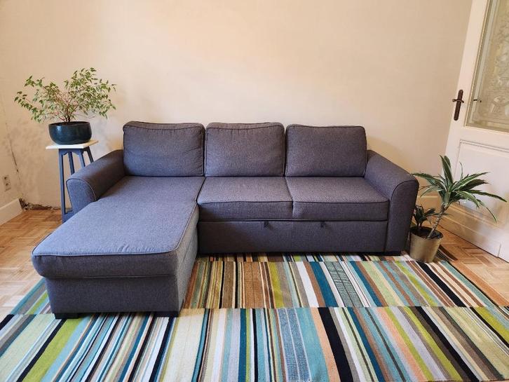 Zetel(bed), Huis en Inrichting, Zetels | Zetels en Chaises Longues, Zo goed als nieuw, Driepersoons, 200 tot 250 cm, 125 tot 150 cm