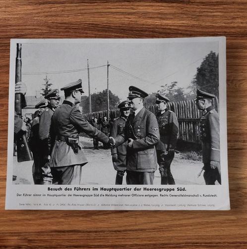 Duitse WO2 Führers im Hauptquartier kriegsberichter foto, Verzamelen, Militaria | Tweede Wereldoorlog, Ophalen of Verzenden