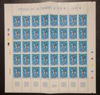 Lucky Luke Volledig vel 40 zegels France, Ophalen of Verzenden, Postfris