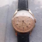 Vintage 18k goud Chronographe Suisse 17 Rubis, Ophalen of Verzenden, Goud