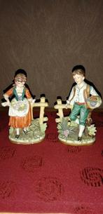 Paire de figurines rurales en céramique, icw Firenze, Enlèvement ou Envoi