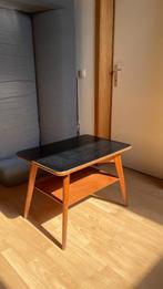 vintage scandinavisch bijzet tafeltje, Gebruikt, Scandinavisch, 55 tot 75 cm, Rechthoekig