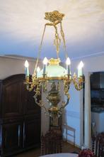 Antieke luster in brons, Antiek en Kunst, Ophalen