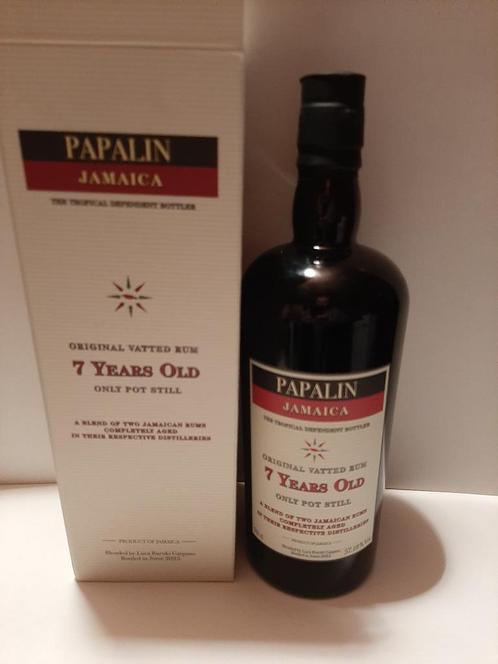 57,18% Jamaica-marine-proof 7 jaar oude papalinerum, Verzamelen, Wijnen, Nieuw, Overige typen, Overige gebieden, Vol, Ophalen