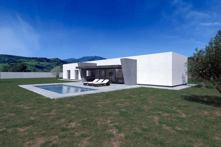 CC0583 - Nieuwe moderne villa met zwembad in Pinoso, Immo, Buitenland, Spanje, Woonhuis, Landelijk