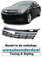 Embleemloze Sport Grill Chome / Glans Zwart Voor Opel Astra, Verzenden