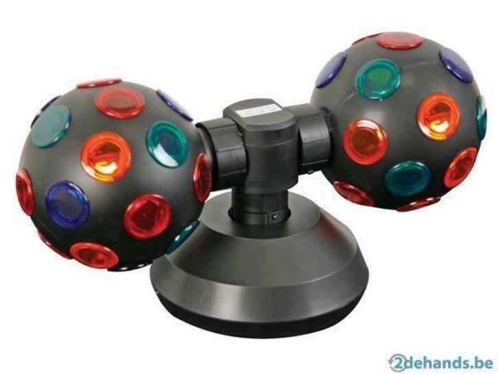 hq-power: dubbel draaiend discolicht 4"- nieuw in verpakking, Muziek en Instrumenten, Licht en Laser, Nieuw, Licht, Kleur, Ophalen of Verzenden