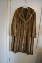 Manteau fourrure vison, Kleding | Dames, Jassen | Winter, Ophalen of Verzenden, Zo goed als nieuw, Maat 38/40 (M), Bruin
