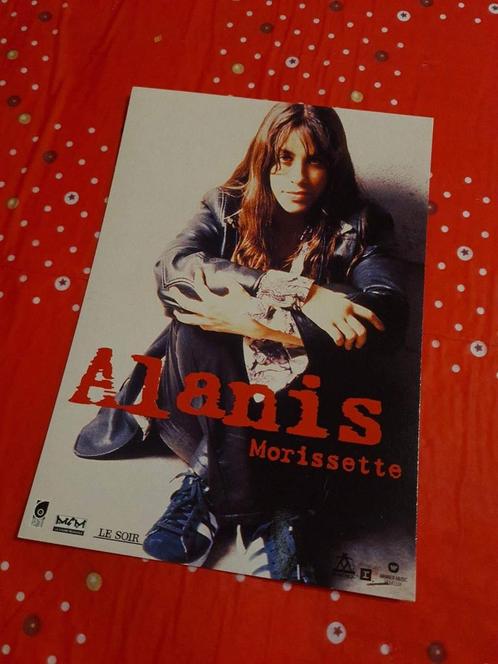 Carte postale concert Alanis Morissette, Collections, Cartes postales | Thème, Non affranchie, 1980 à nos jours, Musique, Enlèvement ou Envoi