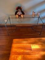 Table basse en fer forgé + verre, 100 à 150 cm, Moins de 50 cm, Comme neuf, Enlèvement