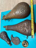 Oude koperen bussen voor kruit in te doen, Antiek en Kunst, Ophalen of Verzenden, Koper