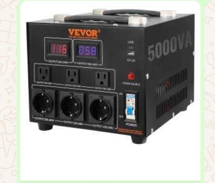 vevor 5000va spanningsomvormer transformator ac 110-220volt, Elektronische apparatuur, Overige elektronische apparatuur, Nieuw