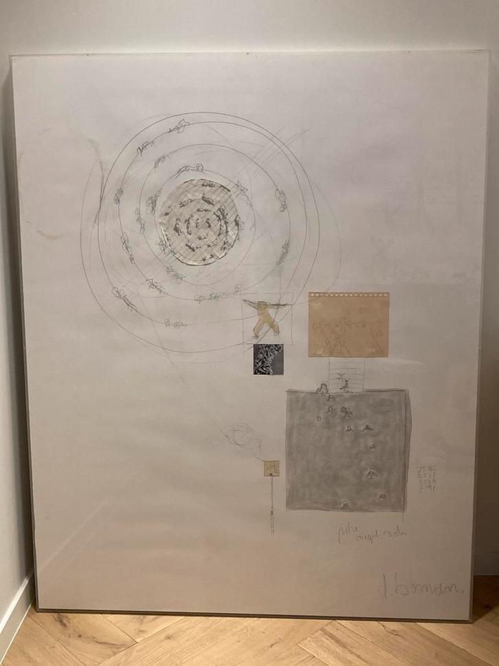 Daisy boman origineel werk, Antiek en Kunst, Kunst | Schilderijen | Abstract, Ophalen