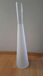 Vaas, Huis en Inrichting, Woonaccessoires | Vazen, Ophalen, 50 tot 75 cm, Wit, Glas