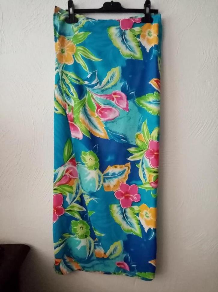 C&A nieuw lange fleurige rok pareo wikkelrok omslagrok mt S, Kleding | Dames, Rokken, Nieuw, Maat 36 (S), Blauw, Onder de knie
