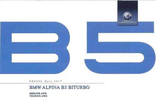 BMW ALPINA B5, Livres, Autos | Brochures & Magazines, Neuf, BMW, Enlèvement ou Envoi
