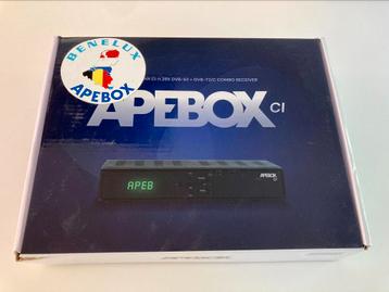 Récepteur satellite Apebox Benelux + antenne parabolique, Enlèvement, Comme neuf