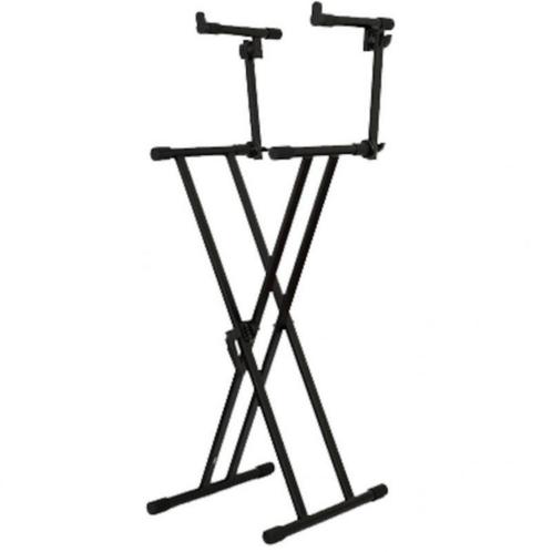 DUBBELE KEYBOARD STANDAARD, Muziek en Instrumenten, Standaarden, Nieuw, Muziekstandaard, Ophalen of Verzenden