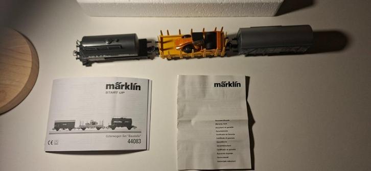 Marklin ho set 44083 3 wagons avec bruits sonores, Hobby en Vrije tijd, Modeltreinen | H0, Zo goed als nieuw, Treinset, Wisselstroom